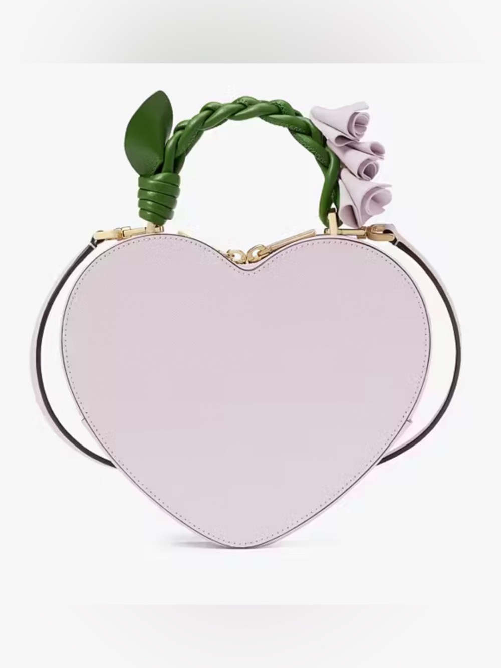 FACTORY SEALED! Kate Spade ♠️ Love Shack Flora Heart 💜 Pale Amethyst Crossbody - Picture 2 of 8